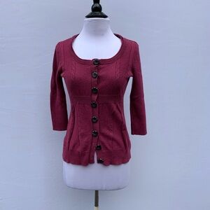 DK Jeans Pink Petite Cardigan Size S